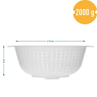 Forma syrárska na syr typu korycińskiego Ø 21/11 x 8,5 cm na 2 kg – photo 7