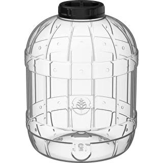 Nerozbitný, viacúčelový pohár s čiernym viečkom, 15L