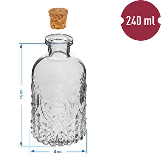 Súprava fľaštičiek s korkami, 240 ml - 4 ks – photo 5
