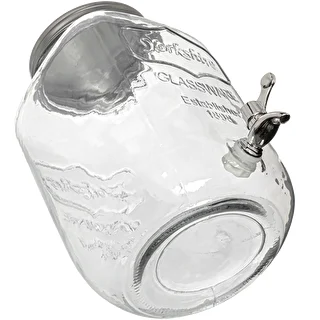 Dóza na limonádu, s kohútikom - sklenená, 4 L – photo 3