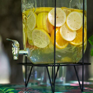Dóza Limonáda 8 L - s kohútikom, na kovovom stojane s držadlami – photo 9