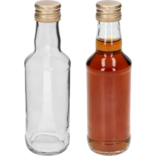 Monopolová fľaša 200 ml, so zlatým skrutkovacím uzáverom fi 28, 1 ks. – photo 3