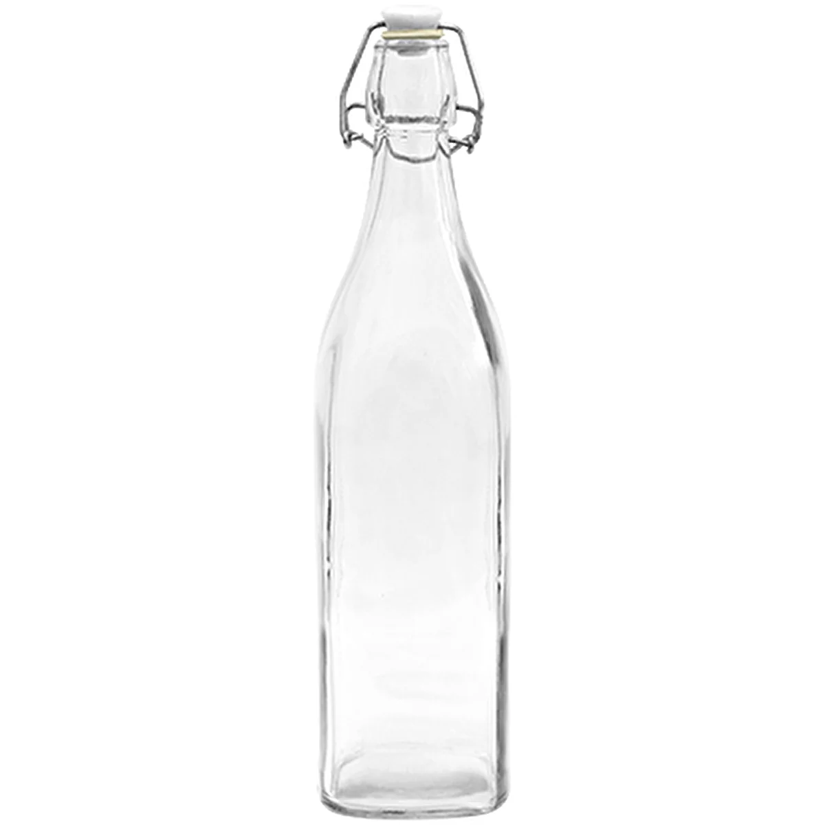 Fľaša Štvorcová s hermetickým uzáverom 0,5 L