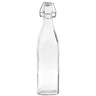 Fľaša Štvorcová s hermetickým uzáverom 0,5 L – photo 1