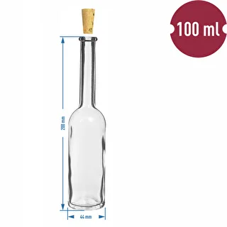 Fľaša na likér 100 ml 6 ks + 6 zátok – photo 8
