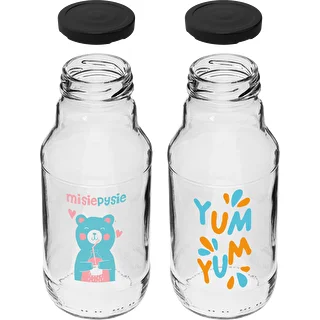 Fľaša twist off 330 ml so skrutkovacím uzáverom fi43 a farebnou potlačou - 6 ks. – photo 4