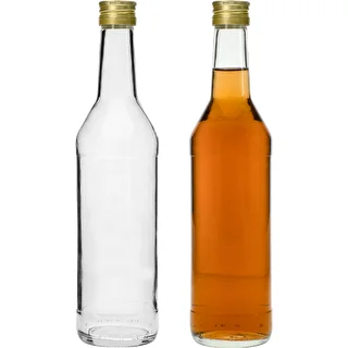 Fľaša 500 ml na vodku rovná s uzávermi - 8 ks. – photo 6