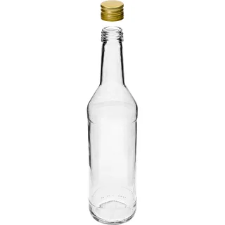 Fľaša 500 ml na vodku rovná s uzávermi - 8 ks. – photo 5