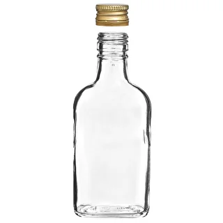 Fľaša na likéry ploskačka so skrutkovacím uzáverom 200 ml 10 ks – photo 3