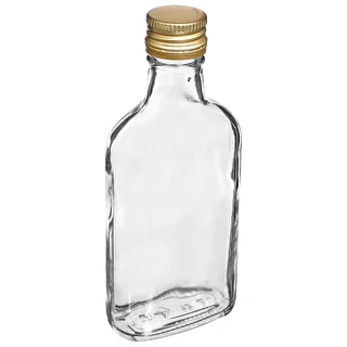 Fľaša na likéry ploskačka so skrutkovacím uzáverom 200 ml 10 ks – photo 4