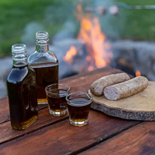 Fľaša na likéry ploskačka so skrutkovacím uzáverom 200 ml 10 ks – photo 7