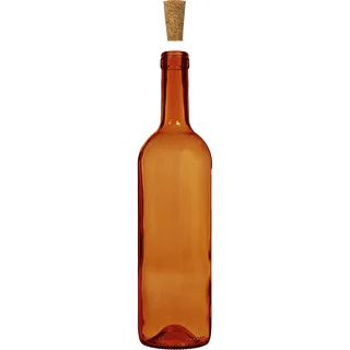 Fľaša na víno 0,75 L hnedá - balenie 8 ks. – photo 4