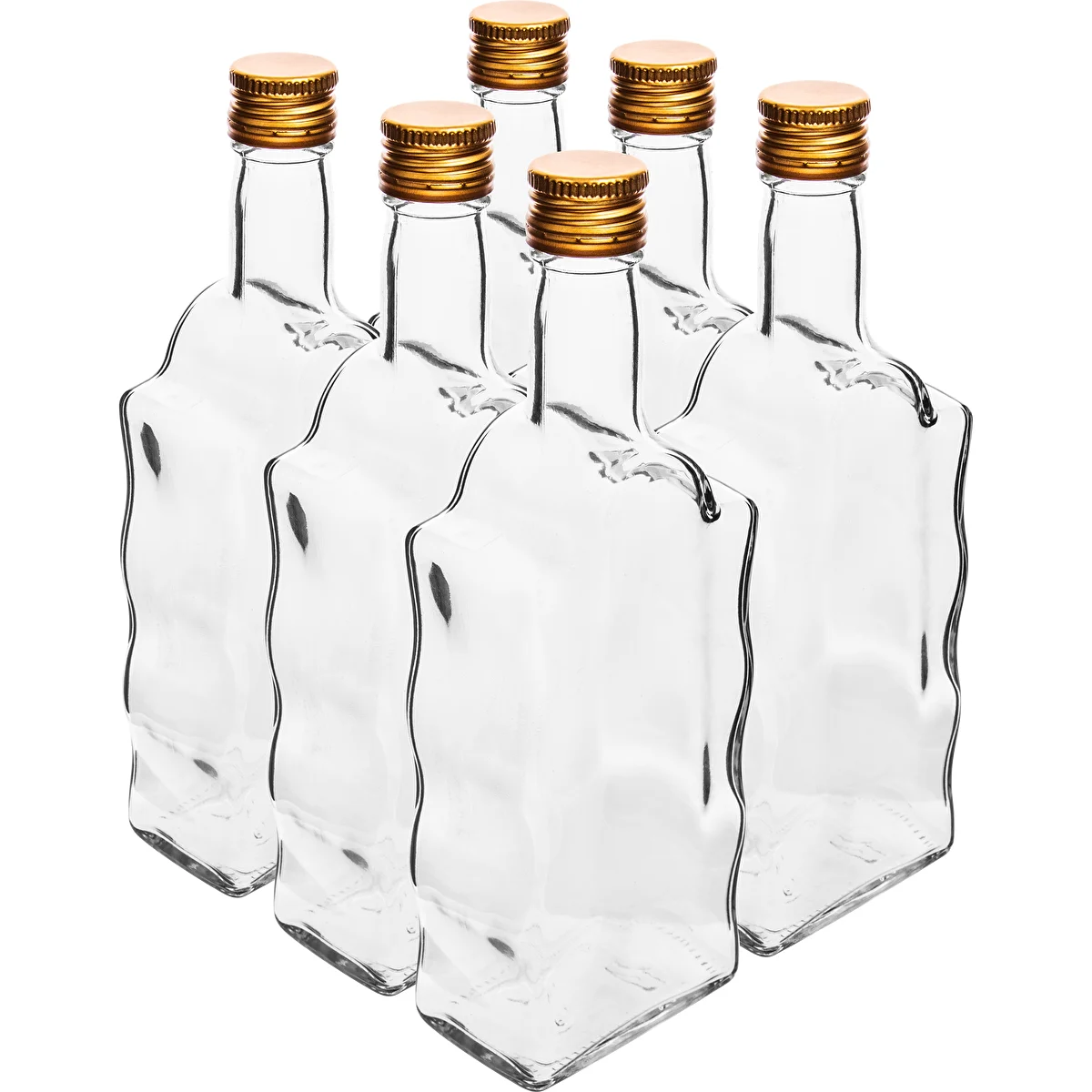 Fľaša Kláštorná 500 ml, s uzáverom, biela - 6 ks.