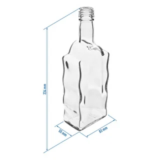 Fľaša Kláštorná 500 ml, s uzáverom, biela - 6 ks. – photo 4
