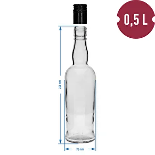Fľaša Kapitánska 500 ml s uzáverom, 1 ks – photo 4