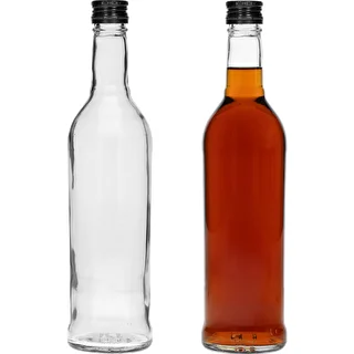 Fľaša 500 ml Štíhla, s čiernym uzáverom, na vodku, 6 ks – photo 5