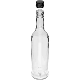 Fľaša 500 ml Štíhla, s čiernym uzáverom, na vodku, 6 ks – photo 4