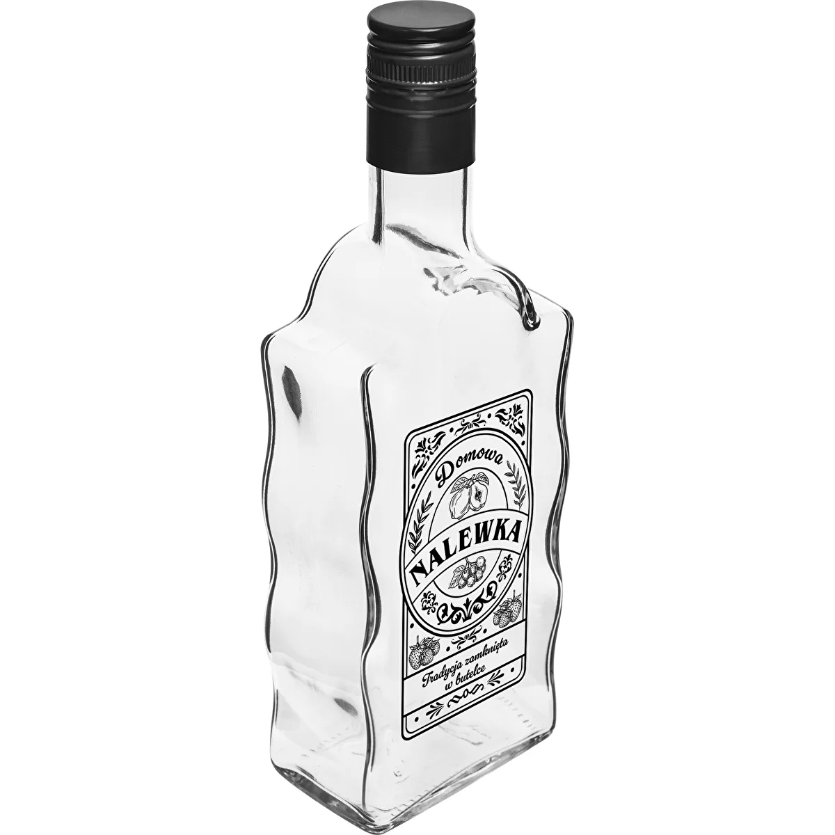 Kláštorná fľaša 500 ml so skrutkovacím uzáverom, potlač „Nalewka“, 1 ks.