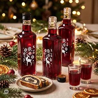 Fľaša Receptura, 250 ml so skrutkovacím uzáverom – Vianočný Sob – photo 6