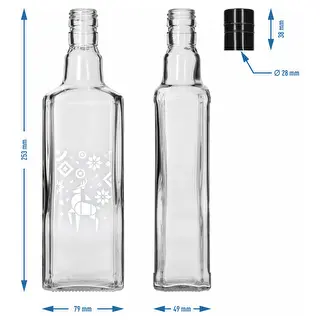 Fľaša Tynktura, 500 ml s uzáverom – Vianočný Sob – photo 5