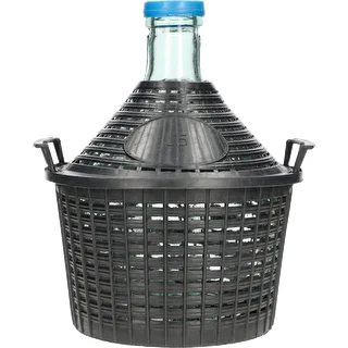 Balón na víno 5 L v plastovom koši – photo 1