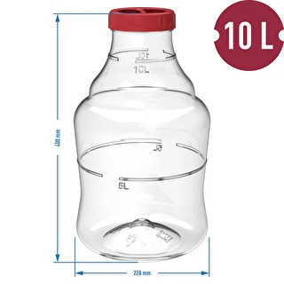 Balón na víno ľahký, nerozbitný, s popruhmi, 10 L – photo 6