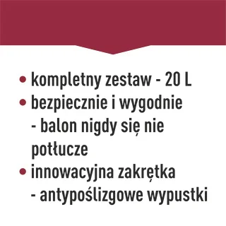 Balón na víno ľahký, nerozbitný, s popruhmi, 20 L – photo 22