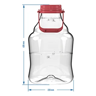 Balón na víno ľahký, nerozbitný, s držiakom, 10 L – photo 6