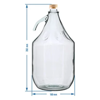 Demižón 5 L Dama s uzáverom - bez košíka – photo 4