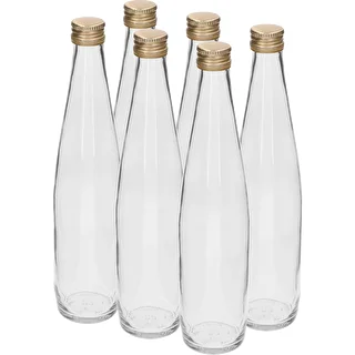 Fľaša Klubová 500 ml so zlatým skrutkovacím uzáverom, sada 6 ks. – photo 1