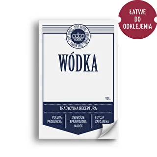 Samolepiace etikety 60x90 mm na fľaše, vodku, biele, 20 ks. – photo 2