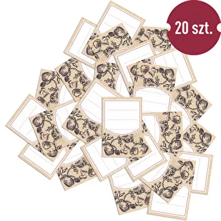 Samolepiace etikety 60 x 90 mm na fľaše, poháre ovocný náčrt - 20 ks. – photo 3