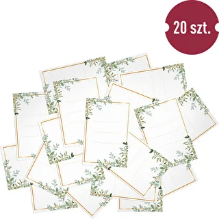 Samolepiace etikety 60 x 90 mm na fľaše, poháre, darčeky s kvetinovým vzorom - 20 ks. – photo 3