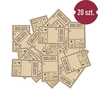 Samolepiace etikety 60x90 mm na fľaše, vodku, PRL, 20 ks. – photo 3