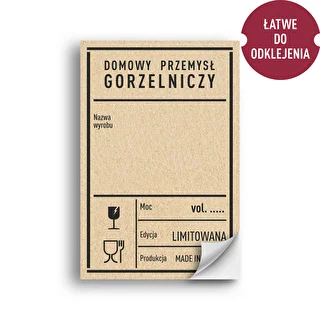 Samolepiace etikety 60x90 mm na fľaše, vodku, PRL, 20 ks. – photo 2