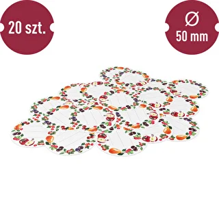Okrúhle etikety fi 50mm na viečka/poháre - 20ks – photo 3