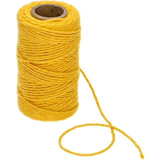 Bavlnený špagát žltý 2 mm/55 m/100 g – photo 3
