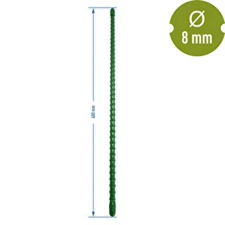 Oceľová tyčka s PE povlakom 0,6 m x 8 mm – photo 2