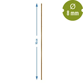 Oceľová tyčka s povlakom v tvare bambusu, 90 cm x 8 mm – photo 3