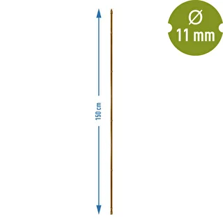 Oceľová tyčka s povlakom v tvare bambusu, 150 cm x 11mm – photo 3
