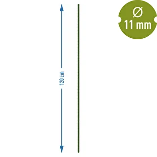 Záhradné tyčky Bioogród – oceľové povlečené, 1,2 m, fi 11 mm, 10 ks. – photo 3