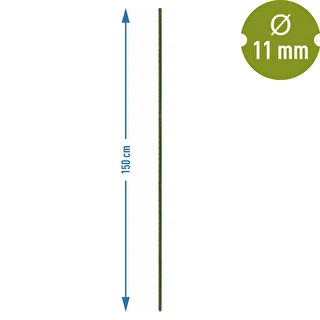 Záhradné tyčky Bioogród – oceľové povlečené, 1,5 m, fi 11 mm, 10 ks – photo 3