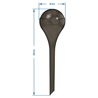 Zavlažovacie gule pre rastliny, čierne priehľadné, 400 ml, 4 ks – photo 5