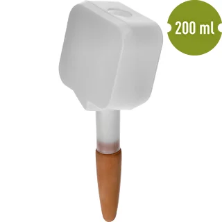 Zavlažovač pre rastliny - biela tabuľka s keramickou nožičkou, 200 ml – photo 2