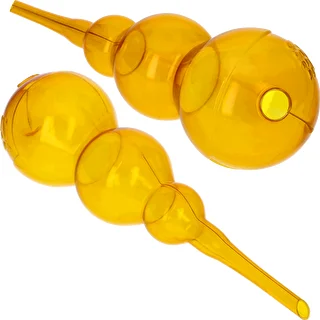 Trojitá zavlažovacia guľa (trojkomorová), priehľadná žltá, 600 ml – photo 2