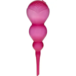 Trojitá zavlažovacia guľa (trojkomorová), priehľadná ružová, 600 ml – photo 1