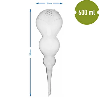 Trojitá zavlažovacia guľa (trojkomorová), priehľadná bezfarebná, 600 ml – photo 5