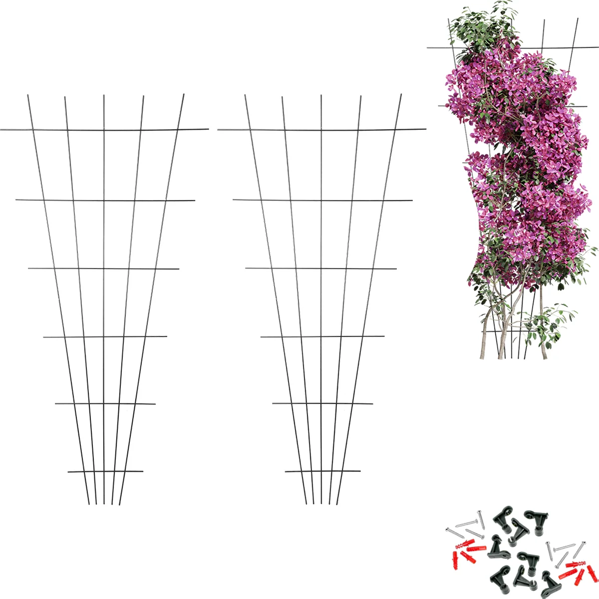Podpera pre rastliny - mriežka (150cm x 75cm) 2 kusy
