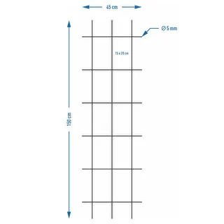 Podpora pre rastliny - záhradná mriežka 150 x 45cm – photo 7