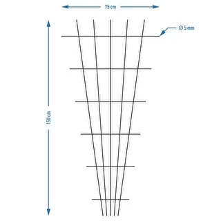 Podpera pre rastliny - mriežka (150cm x 75cm) 2 kusy – photo 7